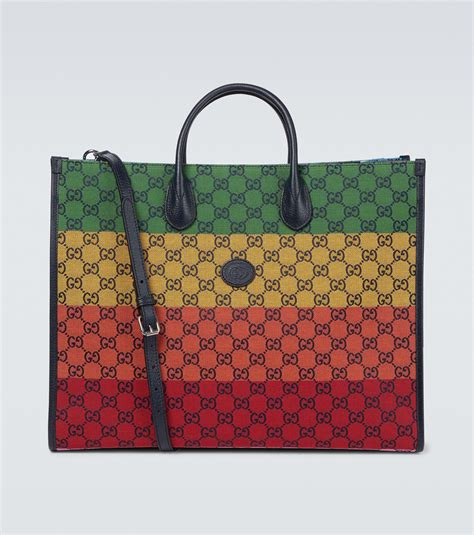 multicolor gucci tote|Gucci zipper tote.